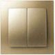 Geyer Nilson Recessed Wall Switch Double with S...