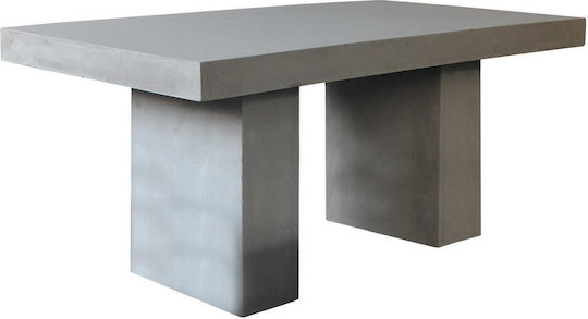 Masa pentru spații exterioare de ciment Concrete Ciment gri 160x90x75buc