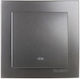 Geyer Nilson Recessed Electrical Rolling Shutters Wall Switch with Frame Basic Medium Aller Retour Anthracite 24161010