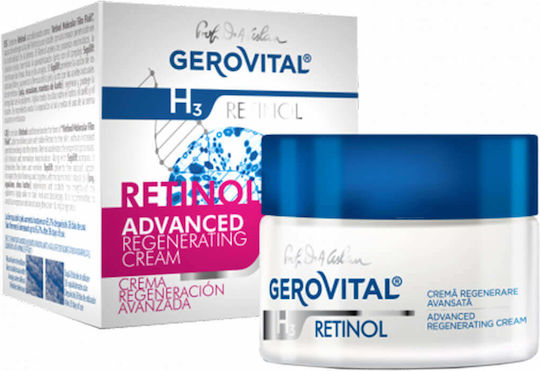 Gerovital H3 Cremă de Față pentru Anti-îmbătrânire și Reconstrucție cu Retinol 50ml