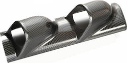 Auto Gs Prosport Βάση Οργάνων Αυτοκινήτου Διπλή Carbon