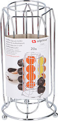 Alpina Appliances Μεταλλικό Stand Αποθήκευσης για 20 Κάψουλες 12.5x12.5x25.5cm 06951 Alpina Appliances Μεταλλικό Stand Αποθήκευσης για 20 Κάψουλες 12.5x12.5x25.5cm 06951