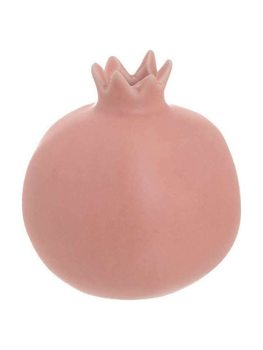 Inart Tabletop Lucky Charm Pomegranate Pink Ceramic 10x10cm 1pcs