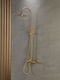 Armando Vicario Slim Adjustable Shower Column with Bathtub Mixer 94-122cm Gold