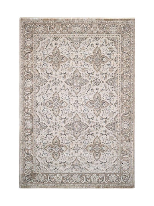 Klonaras 4441 Rug Rectangular Velvet Cream-Grey-Beige