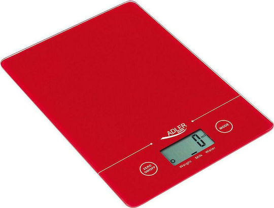 Adler AD-3138 Digital Kitchen Scale 1gr/5kg Red AD 3138