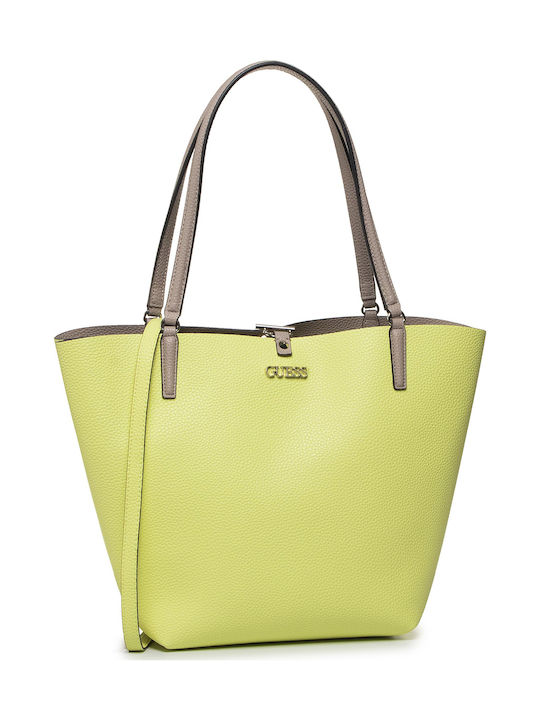 Guess Alby Vg Women's Bag Shopper Shoulder Yellow