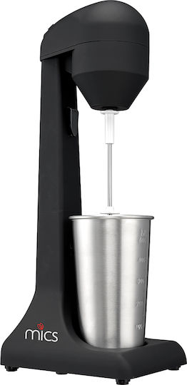 Mics Spumieră de cafea Tabletop 100W cu 2 viteze Negru