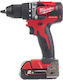 Milwaukee M18 CBLPD-202C Κρουστικό Δραπανοκατσάβιδο Μπαταρίας Brushless 18V 2x2Ah