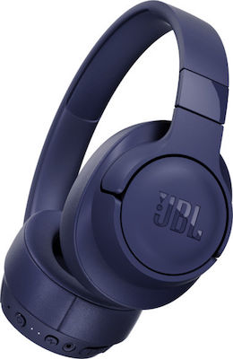 JBL Tune 750BTNC Ασύρματα/Ενσύρματα Over Ear Ακουστικά με 15 ώρες Λειτουργίας Μπλε