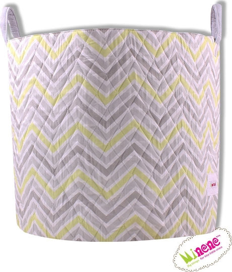 Minene Children's Storage Basket made of Fabric Zig Zag Multicolour 45x40cm 1pcs