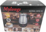 Mylongs KF-002 Cafetieră electrică grecească 600W cu Capacitate 500ml Inox