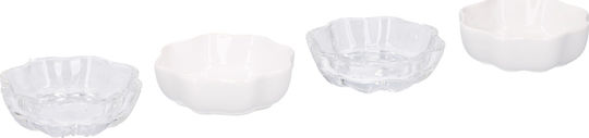 Alpina Appliances Servierschüssel Rund Keramik White mit Durchmesser 7cm 4Stück Alpina Appliances Servierschüssel Rund Keramik White mit Durchmesser 7cm 4Stück