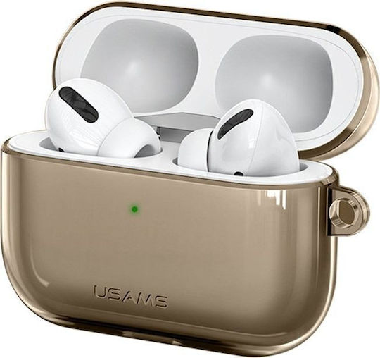 Usams BH570 Θήκη Σιλικόνης σε Μαύρο χρώμα για Apple AirPods Pro
