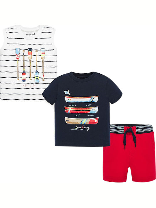 Mayoral Kinder Set mit Shorts Sommer 2Stück Mehrfarbig