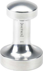 Joe Frex Aluminum Tamper with Flat Surface 53mm in Silver Color