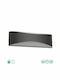 Sun Light Wall-Mounted Outdoor Ceiling Light LED IP65 12W with Warm White Light Double Beam 23x5.6εκ.