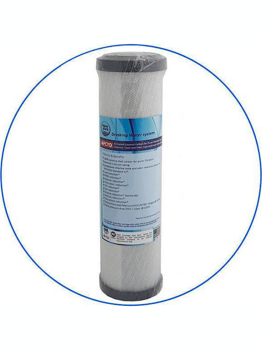 Aqua Pure Countertop and Under Sink Water Filter Replacement made of Activated Carbon 10" APCYD 1 μm
