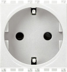 Vimar Arké Single Power Socket White