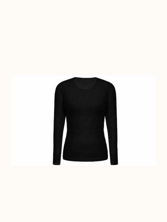 Aria Trade 770 Damen Thermo Langarmshirt Schwarz