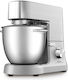 Tefal Masterchef Grande Kitchen Machine Πολυμίξερ 1500W με Κάδο 2.6lt και Κανάτα Μπλέντερ Ασημί