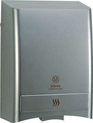 S&P Plastic Uscător de mâini 52dB cu Senzor SL-2002 Automatic Argint 1.83kW