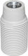 Adeleq Socket Extension for Socket E14 in White color Set 1pcs 16-01010