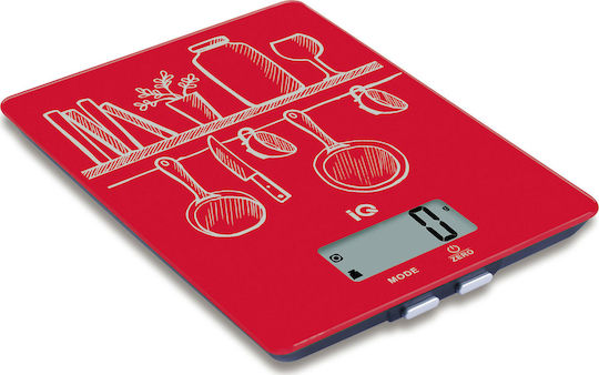 IQ Ψηφιακή Ζυγαριά Κουζίνας έως 5kg Κόκκινη