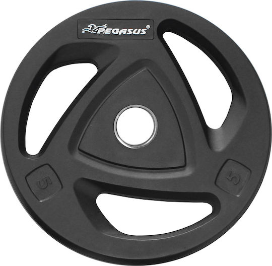 Pegasus Pegasus B-2421 Δίσκος Ολυμπιακού Τύπου Λαστιχένιος 1 x 5kg Φ50mm με Λαβές