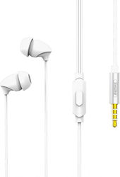 Remax RM-588 In-Ear Freihändig Kopfhörer mit Stecker 3.5mm Weiß