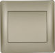 Elmark Rhyme Recessed Wall Switch Lighting One-Way with Frame Gold