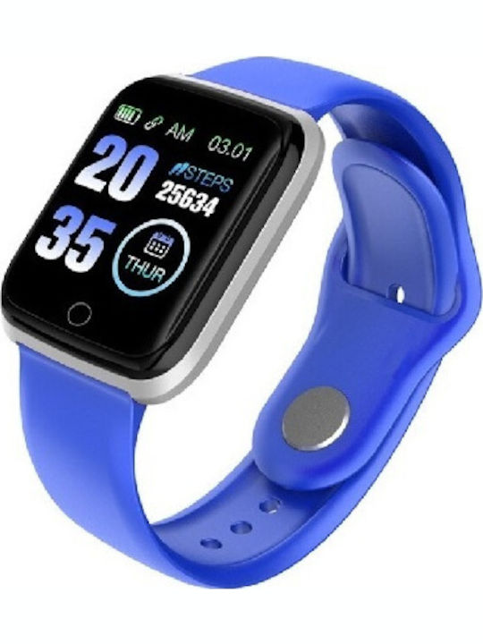 M6 Smartwatch με Παλμογράφο (Μπλε) | Skroutz.gr