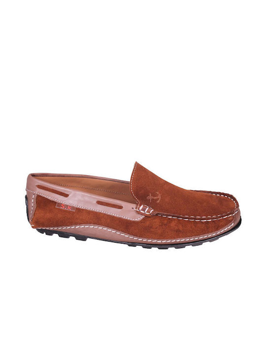 steve kommon men's moccasins el0007 CAFE