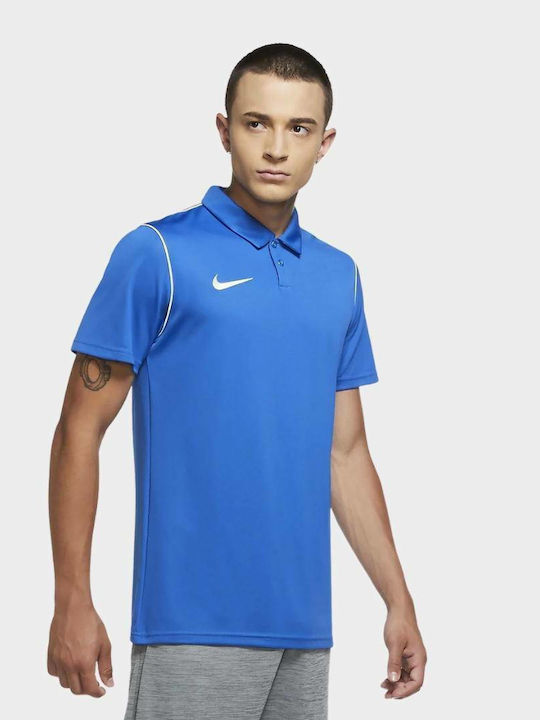 Nike Ανδρική Μπλούζα Dri-Fit Polo Κοντομάνικη Μπλε
