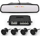 Car Parking System Mirror and 4 Sensors in Black Color