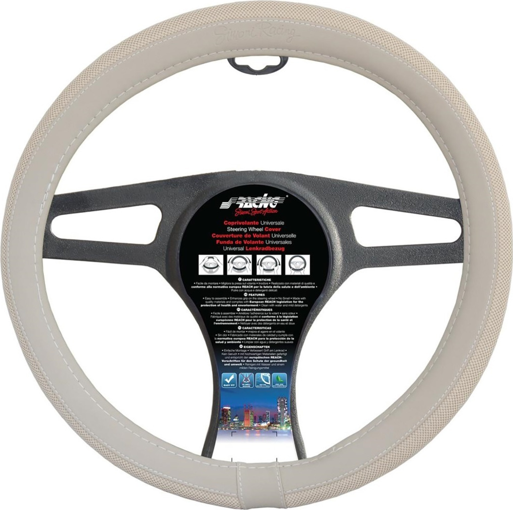 Simoni Racing Car Steering Wheel Cover Fiat 500 with Diameter 37