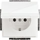 Abb Future Single Walled Power Socket with Lid ...