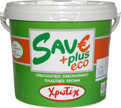 Χρωτέχ Save Plus Eco Πλαστικό Χρώμα Οικολογικό για Εσωτερική Χρήση 9lt