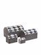 Inart Wooden Decorative Boxes Set 4pcs