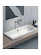 GSI Kube Ένθετος Νιπτήρας Πορσελάνης 60x37x16cm Λευκός