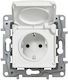 Legrand Niloe Single Power Safety Socket White