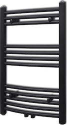 vidaXL Curved 141913 Towel Rail Bathroom 764x500 275kcal/h Black