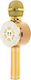 Wireless Karaoke Microphone WS-669 in Gold Color