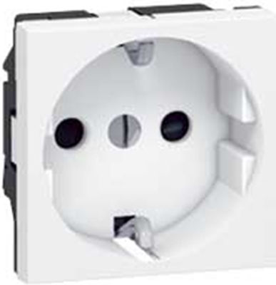 Legrand Mosaic Single Power Safety Socket White