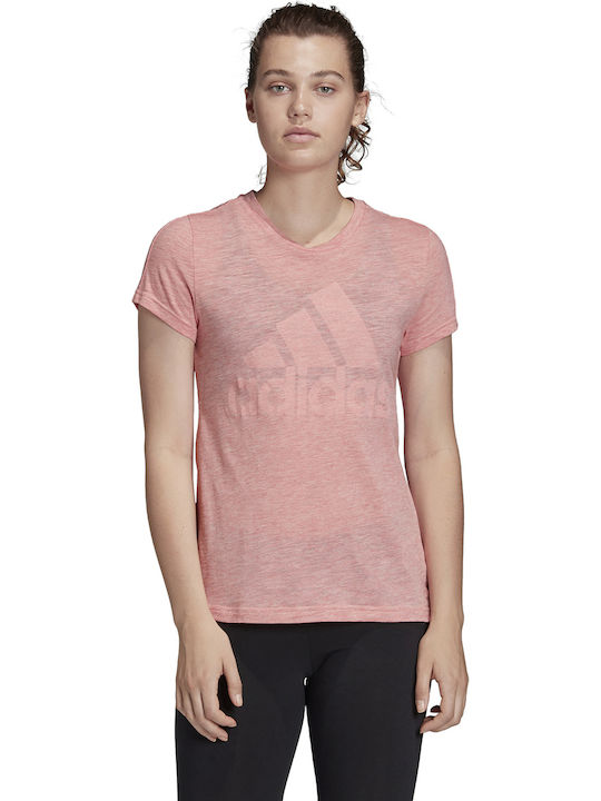 Adidas Must Haves Winners Women's Athletic T-shirt Polka Dot Glory Pink