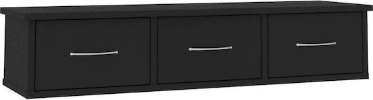 Raft Perete Negru 90x26x18.5cm