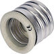 VK Lighting Socket Adapter from E40 to E27 in Silver color Set 1pcs 20081-143639