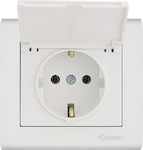 Makel Manolya Single Power Socket White