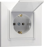 Makel Single Power Socket White