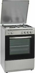 Robin Ελεύθερη με Εστίες Υγραερίου & Ρεύματος Inox BN-62 Robin Ελεύθερη με Εστίες Υγραερίου & Ρεύματος Inox BN-62